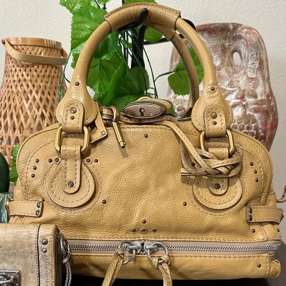 Chloe Paddington Shoulder Mustard Leather Satchel and wallet - Picture 2 of 16